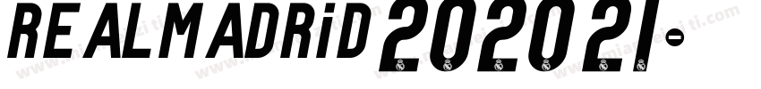 real madrid 2020 21字体转换